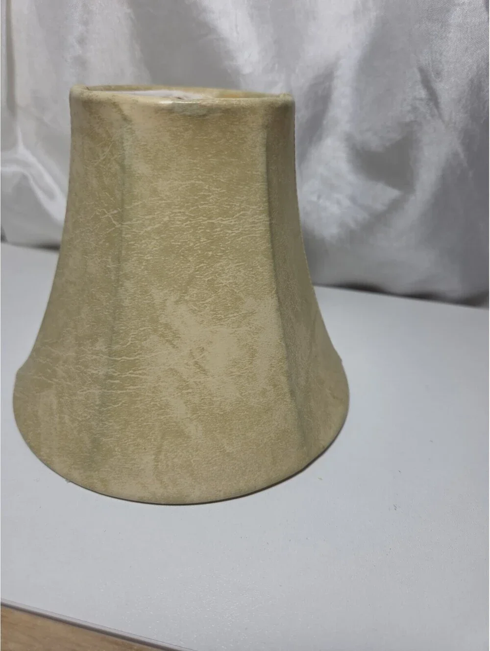Vintage Small Clip-on Faux Leather Distressed Shade 6